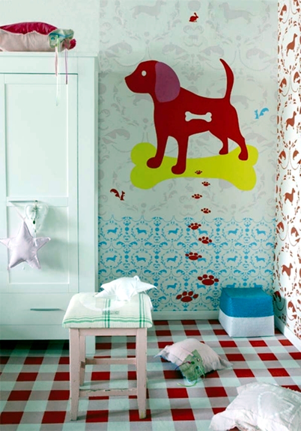 Textiles and wallpaper with pattern for children from Onszelf