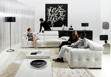The best ideas for black and white living room