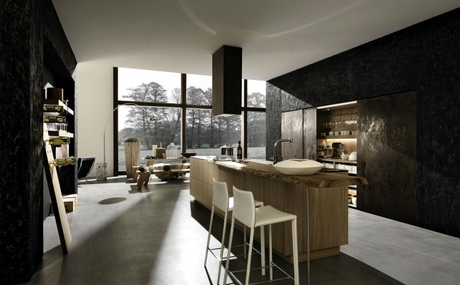 The Cult and Neos kitchen designs with wooden elements of Rational