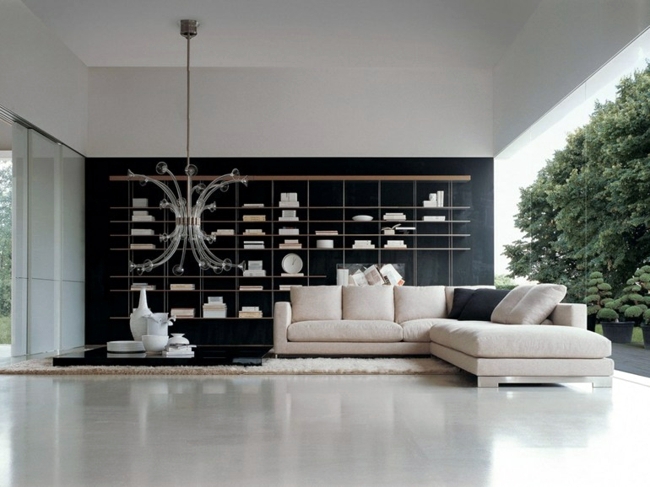 The matching sofa design ensures comfort in the living room