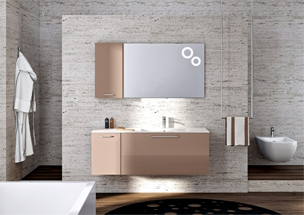 The modern bathroom mirror cabinet provides more storage than