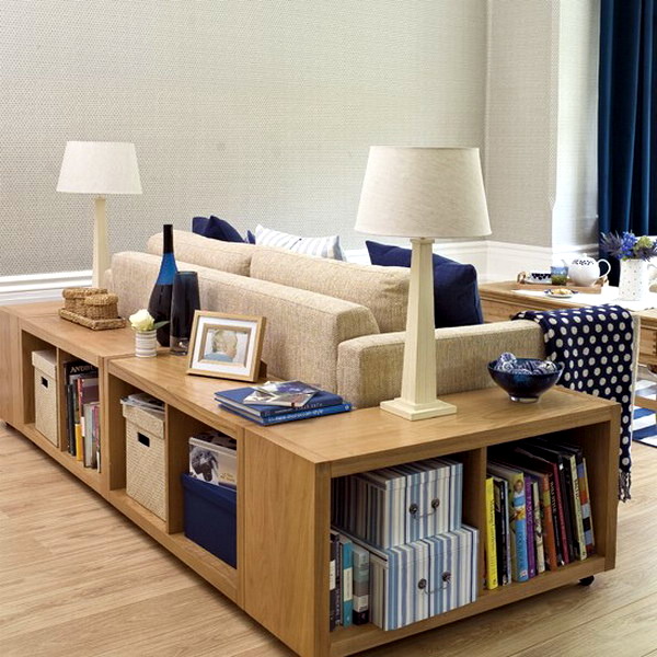 The modern furniture with storage space saving cost and space