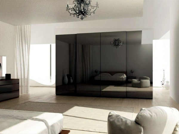 The modern wardrobe with sliding doors-both practical and stylish