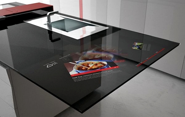 The prism designer kitchen with innovative kitchen countertop concept