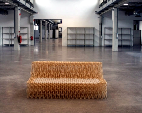 The XXXX sofa design made of recycled particles from Yuya Ushida