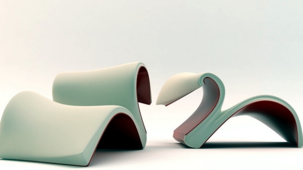 Tie - lounge chair with creative and functional design concept