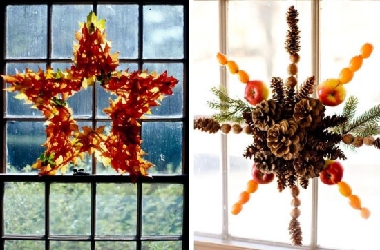 Tinker great decoration for autumn - wreath from natural materials