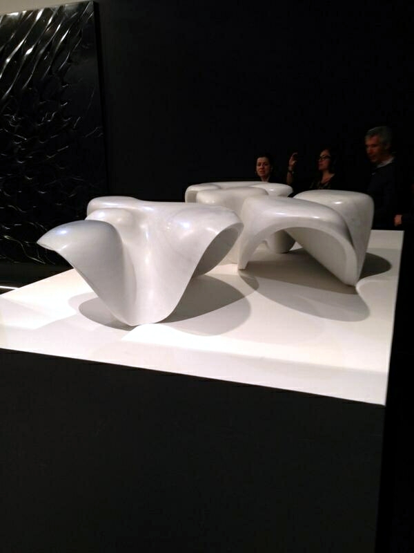 Trends from Milan Furniture Fair 2015 - marble table by Zaha Hadid