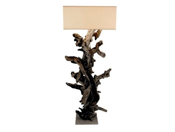 Unique designer lamps with wooden elements by Bleu Nature