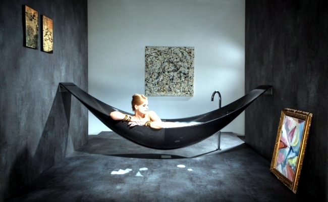 Unusual bathroom furniture design – the hanging bath &quot;Vessel&quot; | Interior  Design Ideas - Ofdesign