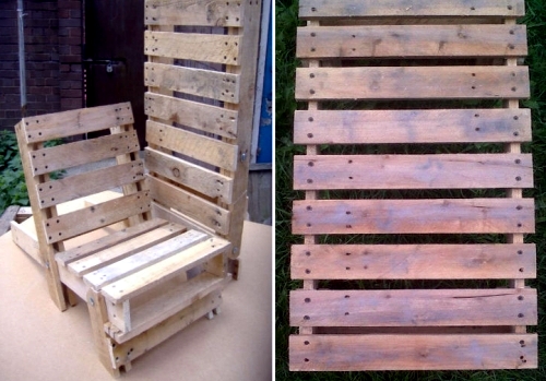 Upcycled furniture - tinker garden furniture euro pallets
