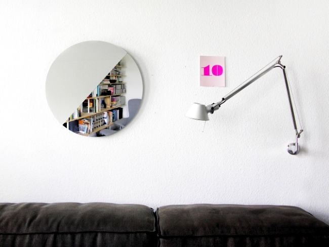 Wall mirror design allows multiple people simultaneously use