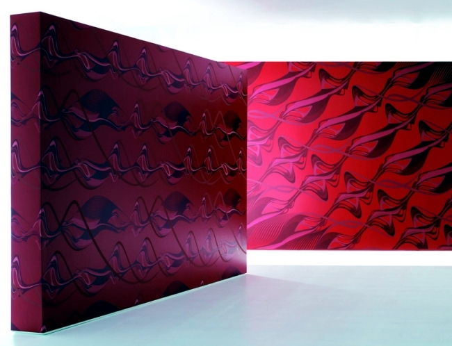 Wallpaper designs by Zaha Hadid for Marburg stand for more dynamic