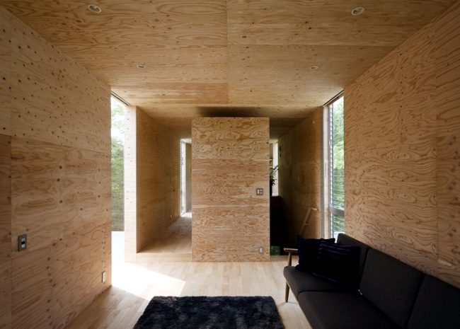 Wooden house in the forest floats in the air - Draft UID Architects