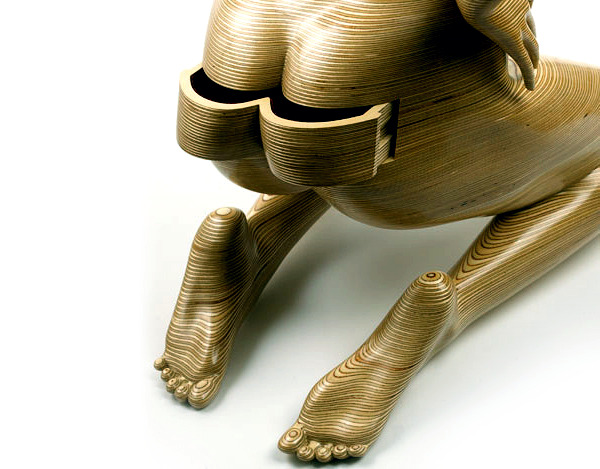 Wooden sculptures are functional furniture - Design by Peter Rolfe